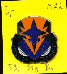 Unit Crest 59th Signal Battalion, Stacheln, M22