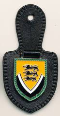 Pocket Badge Wehrbereichskommando V STUTTGART, painted, Neumeyer without hallmark