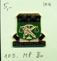 Unit Crest 105th Military Police Battalion, Stacheln, IOH