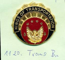 Unit Crest 1120th Transportation Battalion, clutchback, V21