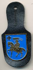 Pocket Badge Area Defense Command 86 SCHWERIN, painted, pinback, Zinn