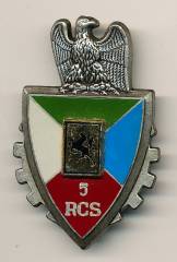 Abzeichen Frankreich 5. RCS (Stabs-/Versorgungsregiment) LANDAU / BADEN-BADEN, G2627, Delsart