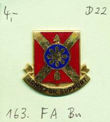 Unit Crest 163rd Field Artillery Battalion, Stacheln, D22