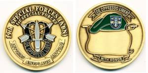 Coin 19th Special Forces, 45 mm
