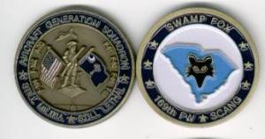 Coin 169th FW SCANG SWAMP FOX 40 mm