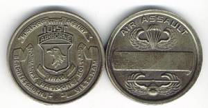 Coin 101st Airborne Division, billige, primitive Ausführung 40 mm