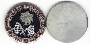 Coin Battalion Commander, einseitig, 44 mm