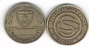 Coin Officer Candidate School, 3rd Bn, 11th Infantry, 40 mm