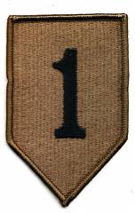 Aufnäher 1st Infantry Division tarn/subdued