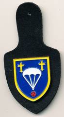 Pocket Badge Airborne Brigade 31 OLDENBURG, painted, pinback, Hummel