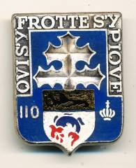 Abzeichen Frankreich 110. Regiment d'Infanterie DONAUESCHINGEN, H114, Ballard