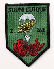 Aufnäher 2./Fallschirmjägerbataillon 262, mit Klett