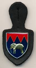 Pocket Badge Supply Battalion 12 BAD MERGENTHEIM, old thick version, clasps