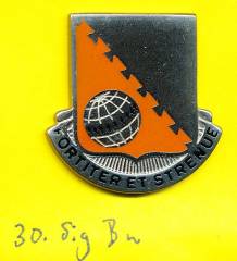 Unit Crest 30th Signal Battalion, Stacheln, M22