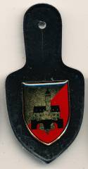 Pocket Badge Armored Engineer Battalion 701 GERA, number small, printed, Wachter