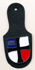 Pocket Badge Area Defense Command 88 BAD DOBERAN, painted, pinback, Zinn