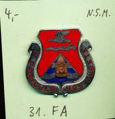 Unit Crest 31st Field Artillery, Stacheln, N.S. Meyer