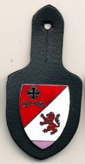 Pocket Badge Replacement Battalion 851 GIESSEN, hard enamel, clutchback, Hummel