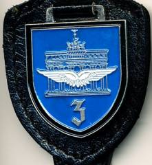 Brustanhänger 3. Luftwaffendivision, Relief, Zinn