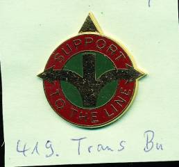 Unit Crest 419th Transportation Battalion, Stacheln, W30