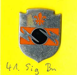 Unit Crest 41st Signal Battalion, Stacheln, M22