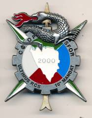 Abzeichen Frankreich SFOR 2000, 10. Mandat RCS, Delsart