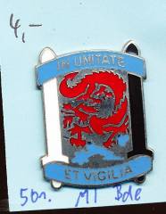 Unit Crest 501st Military Intelligence Brigade hellblau, Stacheln, N.S. Meyer