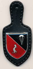 Brustanhänger Fallschirmpanzerabwehrbataillon 283 MÜNSINGEN, gedruckt, Wawersich