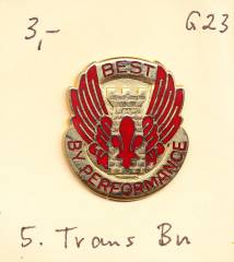 Unit Crest 5th Transportation Battalion, Stacheln, G23
