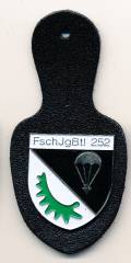Pocket Badge Airborne Infantry Battalion 252 NAGOLD, painted, pinback, Zinn