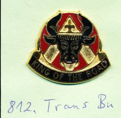 Unit Crest 812th Transportation Battalion, Stacheln, ohne Hersteller