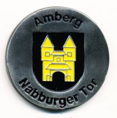 Coin Panzerbrigade 12 AMBERG, 1. Ausführung Schrift schwarz, 40 mm