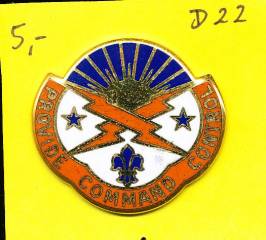 Unit Crest 187th Signal Brigade, clutchback, D22