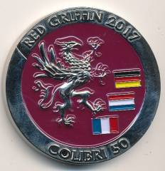 Coin Division Schnelle Kräfte Übung RED GRIFFIN 2017 / COLIBRI 50, 40 mm