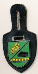 Pocket Badge Infantry Battalion 66 WENTORF, light green, hard enamel, Zinn