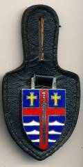 Brustanhänger 11. Panzergrenadierdivision OLDENBURG, Feueremaille, ohne Hersteller
