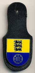 Pocket Badge Transportation Battalion 750 STUTTGART, hard enamel, pinback, Neumeyer