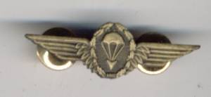 Fallschirmspringerabzeichen Deutschland MINIATUR bronze 4 cm breit
