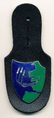 Pocket Badge Air Defense Missile Battalion 38 HEIDE, hard enamel, pinback, Zinn