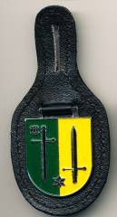 Pocket Badge Guard Regiment 2 NVA/Bw STRAUSBERG, painted, Zinn