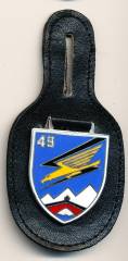 Brustanhänger Jagdbombergeschwader 49 FÜRSTENFELDBRUCK, Feueremaille, Zinn