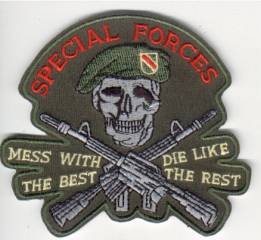 Aufnäher SPECIAL FORCES Mess with the best