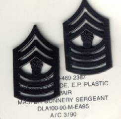 Ein Paar USMC Master Gunnery Sergeant, Plastikausführung