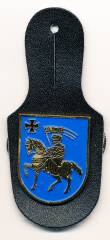 Pocket Badge Area Defense Command 86 SCHWERIN, painted, pinback, Zinn