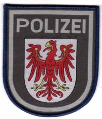 Aufnäher Polizei Brandenburg, gewebt