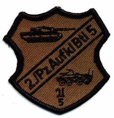 Aufnäher 2./Panzeraufklärungsbataillon 5, ohne Klett
