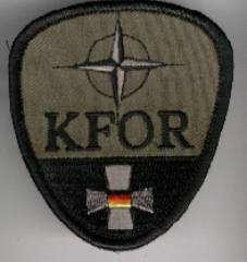 Patch KFOR Germany with iron cross and German flag, no velcro