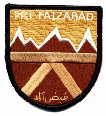 Aufnäher PRT Faizabad ISAF wüstentarn