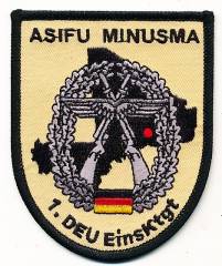 Patch 1. Deutsches Kontingent ASIFU MINUSMA Objektschutz, ohne Klett