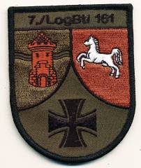 Patch 7./Logistics Battalion 161 DELMENHORST, with velcro